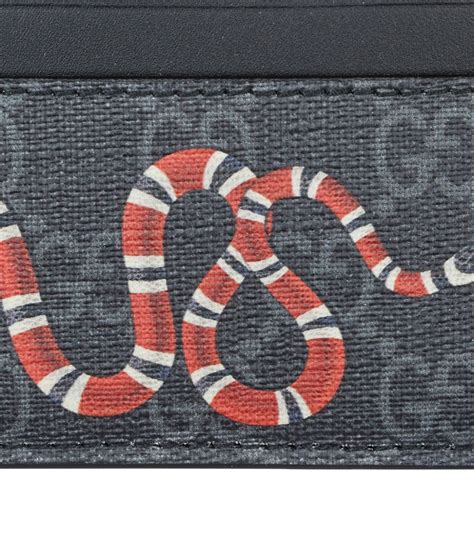 gucci kingsnake cardholder|gucci snake credit card holder.